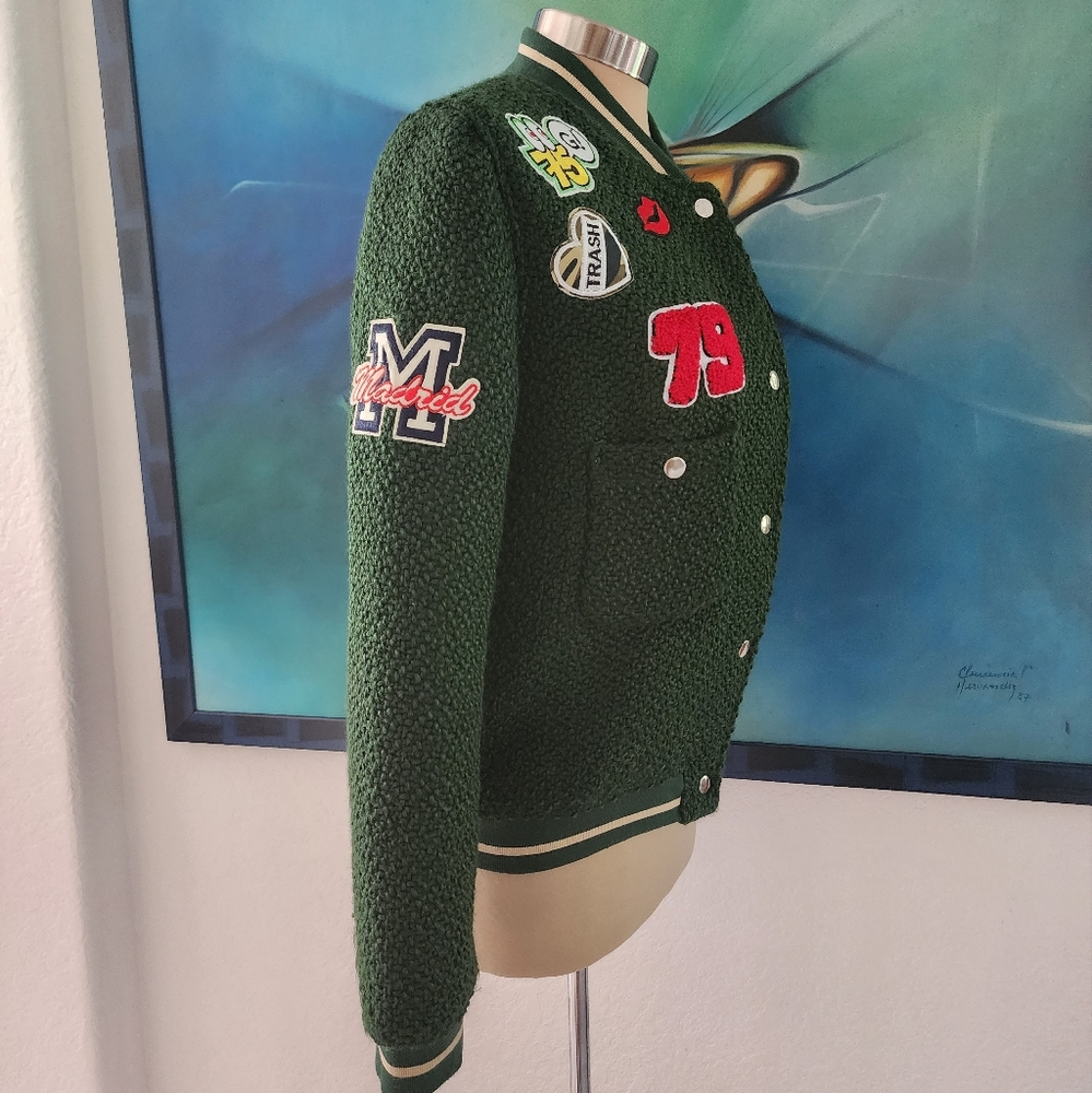 Jacket | Patch Varsity Bomber Jacket - image 7